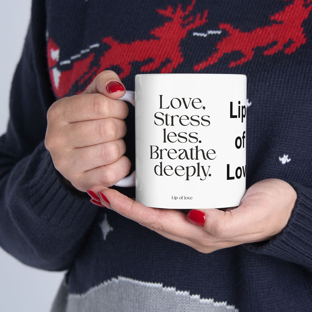 Love Inspired Ceramic Mug - Perfect for Valentine's Day and Everyday Moments