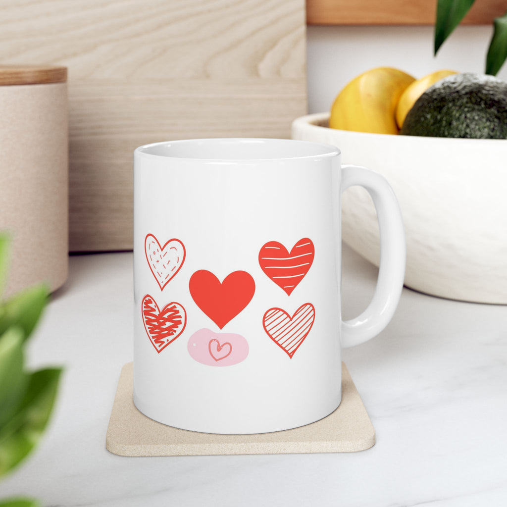 Love Inspired Ceramic Mug - Perfect for Valentine's Day and Everyday Moments