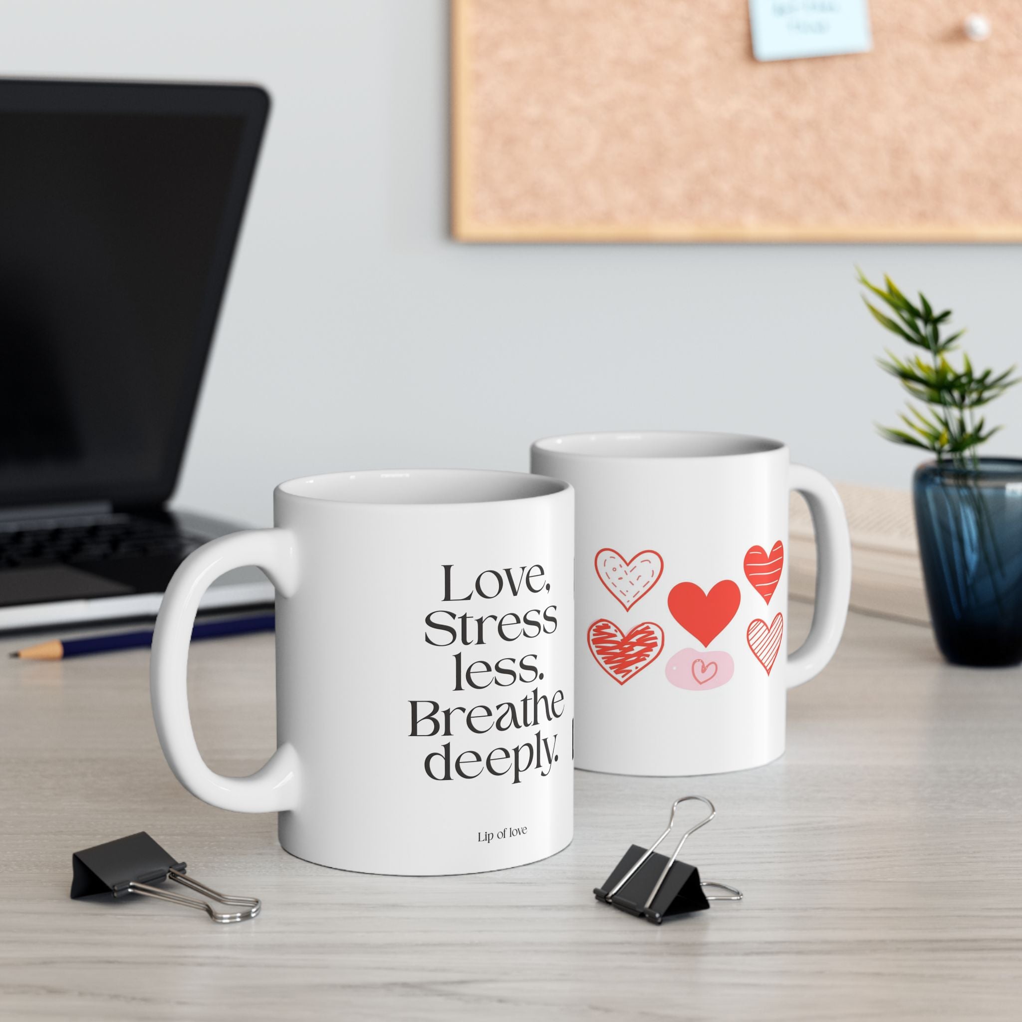 Love Inspired Ceramic Mug - Perfect for Valentine's Day and Everyday Moments